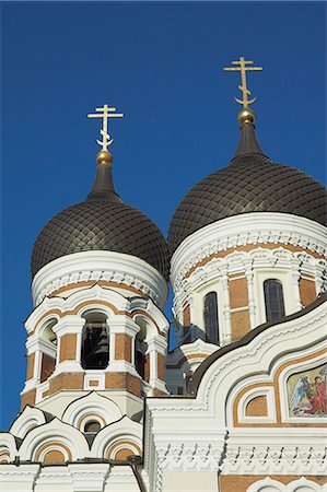 simsearch:841-06806761,k - Domes of Alexander Nevsky Cathedral, Russian Orthodox church, Toompea Hill, Tallinn, Estonia, Baltic States, Europe Stock Photo - Rights-Managed, Code: 841-03032237
