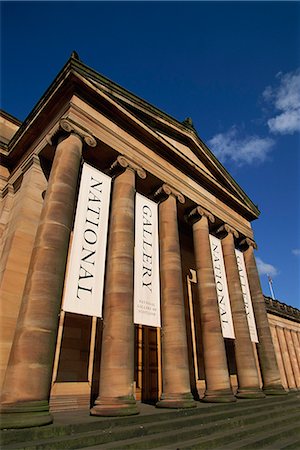 Exterior of the National Gallery, Edinburgh, Lothian, Scotland, United Kingdom, Europe Stock Photo - Rights-Managed, Code: 841-03032442