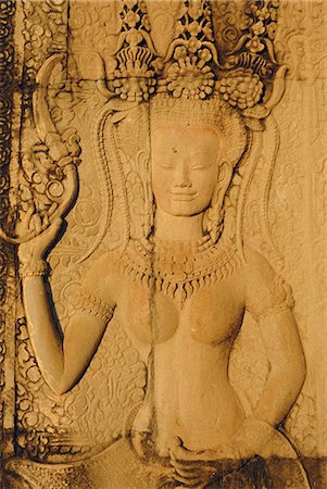 simsearch:841-02718675,k - Sculpture sur le temple d'Angkor Wat, Angkor, Siem Reap, Cambodge, Indochine, Asie en relief Photographie de stock - Rights-Managed, Code: 841-03032903