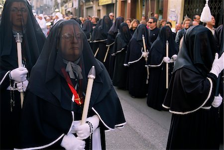 Procession, Holy Week, Cagliari, Sardinia, Italy, Europe Stock Photo - Rights-Managed, Code: 841-03033077