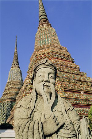 simsearch:841-02718675,k - Wat Po (Wat Phra Chetuphon) (Wat Pho), Bangkok, Thaïlande, Asie Photographie de stock - Rights-Managed, Code: 841-03033183