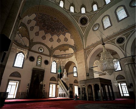 selimiye mosque - Interior of the Selimiye mosque, Konya, Anatolia, Turkey, Eurasia Stock Photo - Rights-Managed, Code: 841-03033407