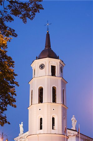 simsearch:841-06806761,k - Cathedral bell tower dating from the 13th century, Old Town, UNESCO World Heritage Site, Vilnius, Lithuania, Baltic States, Europe Stock Photo - Rights-Managed, Code: 841-03054999
