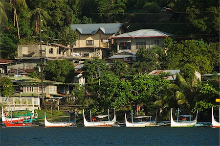 picture of luzon landscape - Bateaux de pêche de Banka, lac Taal, Talisay, Luzon, Philippines, Asie du sud-est, Asie Photographie de stock - Rights-Managed, Code: 841-03055187
