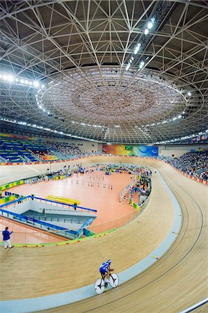 Cycling event during the 2008 Paralympic Games at Laoshan Velodrome, Beijing, China, Asia Stock Photo - Rights-Managed, Code: 841-03056146