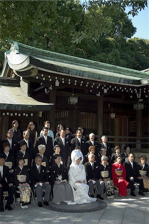 simsearch:841-03056192,k - Wedding ceremony, Meiji Shrine, Harajuku, Tokyo, Honshu, Japan, Asia Stock Photo - Rights-Managed, Code: 841-03056315