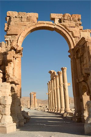 simsearch:841-02707735,k - Monumental arch, archaelogical ruins, Palmyra, UNESCO World Heritage Site, Syria, Middle East Stock Photo - Rights-Managed, Code: 841-03056622