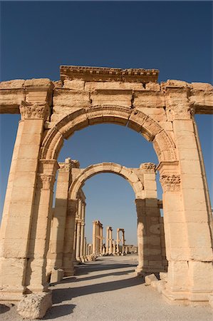 simsearch:841-02707443,k - Monumental arch, archaelogical ruins, Palmyra, UNESCO World Heritage Site, Syria, Middle East Stock Photo - Rights-Managed, Code: 841-03056623