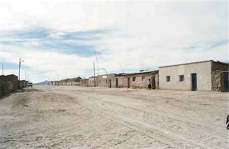 poor - Main street of Colchani, Uyuni, Bolivia, South America Stock Photo - Rights-Managed, Code: 841-03056807