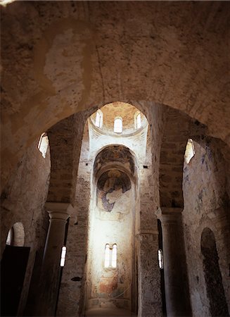 simsearch:841-03034600,k - Interior of Ayia Sofia, 14th century Byzantine church, Mystra, Peloponnese, Greece, Europe Stock Photo - Rights-Managed, Code: 841-03057360