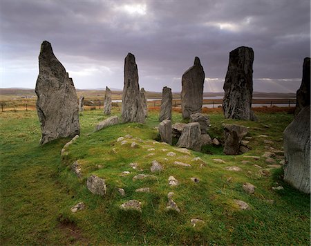 simsearch:841-07202123,k - Callanish (Callanais) Standing Stones, erected by Neolithic people between 3000 and 1500 BC, Isle of Lewis, Outer Hebrides, Scotland, United Kingdom, Europe Stock Photo - Rights-Managed, Code: 841-03064617