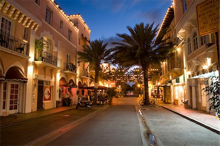 Espanola Way, Miami Beach, Florida, United States of America, North America Stock Photo - Rights-Managed, Code: 841-03064980