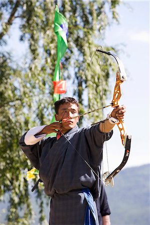 Archery, Bhutan's national sport, Paro, Bhutan,Asia Stock Photo - Rights-Managed, Code: 841-03065182