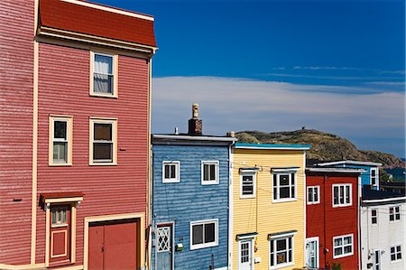 Colourful houses in St. John's City, Newfoundland, Canada, North America Stock Photo - Rights-Managed, Code: 841-03065561