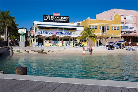 saint martin caribbean - Great Bay Beach, Philipsburg, St. Maarten, Leeward Islands, Netherlands Antilles, West Indies, Caribbean, Central America Stock Photo - Rights-Managed, Code: 841-03065965