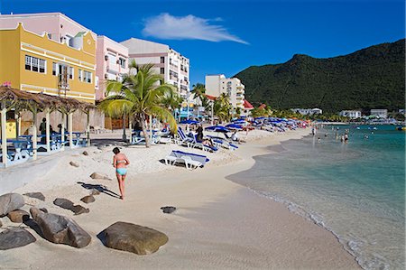 saint martin caribbean - Great Bay Beach, Philipsburg, St. Maarten, Leeward Islands, Netherlands Antilles, West Indies, Caribbean, Central America Stock Photo - Rights-Managed, Code: 841-03065966