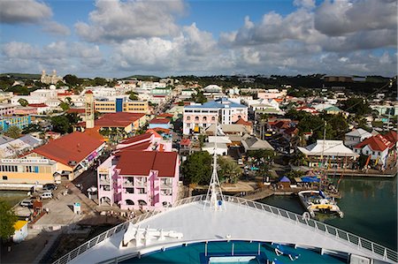 simsearch:841-03066251,k - St. Johns and bow of cruise ship, Antigua Island, Antigua and Barbuda, Leeward Islands, Lesser Antilles, West Indies, Caribbean, Central America Stock Photo - Rights-Managed, Code: 841-03066020
