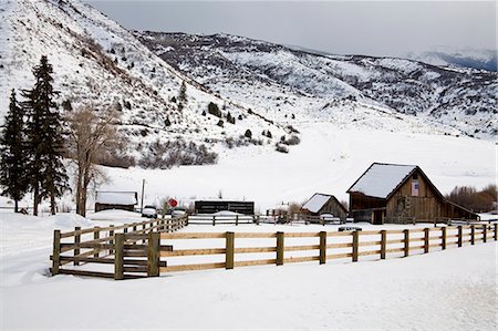 snowy mountains of aspen - Barn near Snowmass Village, Aspen region, Rocky Mountains, Colorado, United States of America, North America Stock Photo - Rights-Managed, Code: 841-03066185