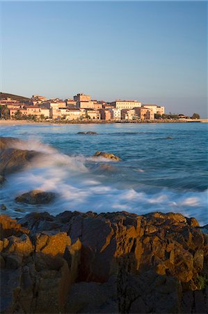 simsearch:841-06445552,k - Old town and beach, L'lle Rousse, Corsica, France, Mediterranean, Europe Stock Photo - Rights-Managed, Code: 841-03066860