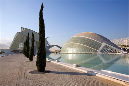 planetarium - L'Hemisferic, Ciudad de las Artes y las Ciencias (City of Arts and Sciences), Valencia, Spain, Europe Stock Photo - Rights-Managed, Code: 841-03066936