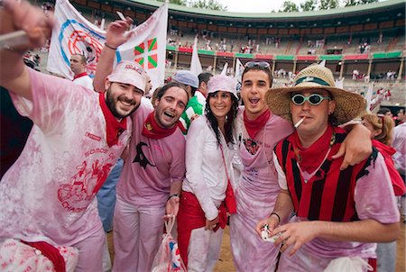 fiesta de san fermin - San Fermin festival, Pamplona, Navarra, Euskadi, Spain, Europe Stock Photo - Rights-Managed, Code: 841-03066969