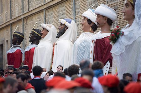 fiesta de san fermin - Big heads for children (Cabezones), San Fermin festival, Pamplona, Navarra, Euskadi, Spain, Europe Stock Photo - Rights-Managed, Code: 841-03066976