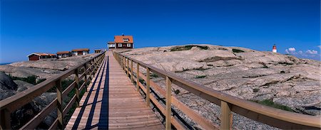 Hostel on Hallo, a treeless granite island and nature reserve, off Smogen, Bohuslan, west coast, Sweden, Scandinavia, Europe Stock Photo - Rights-Managed, Code: 841-03067228