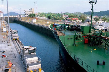 Miraflores Locks, Panama Canal, Panama, Central America Stock Photo - Rights-Managed, Code: 841-03060501