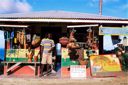 souvenir shop caribbean - Colourful souvenir shop, Speyside, Tobago, West Indies, Caribbean, Central America Stock Photo - Rights-Managed, Code: 841-03061744