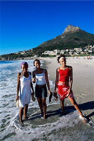 simsearch:841-03061953,k - Young women on Camps Bay beach, Cape Town, South Africa, Africa Stock Photo - Rights-Managed, Code: 841-03062036