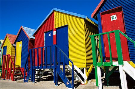 simsearch:841-03061953,k - Colourfully painted Victorian bathing huts in False Bay, Cape Town, South Africa, Africa Stock Photo - Rights-Managed, Code: 841-03062125