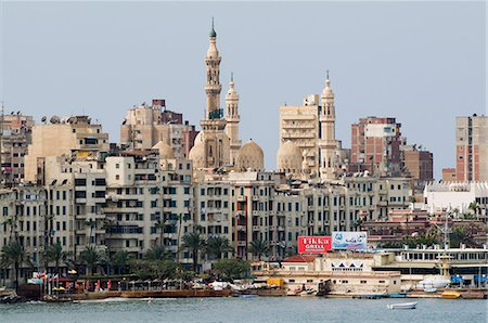 Waterfront and Al-Mursi Mosque, Alexandria, Egypt, North Africa, Africa Stock Photo - Rights-Managed, Code: 841-03062445
