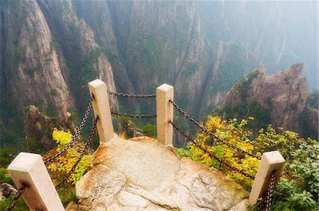 Footpath, Xihai (West Sea) Valley, Mount Huangshan (Yellow Mountain), UNESCO World Heritage Site, Anhui Province, China, Asia Stock Photo - Rights-Managed, Code: 841-03062654