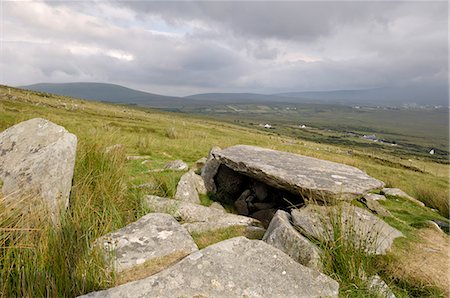 simsearch:841-02944527,k - Megalithic tomb on the slopes of Slievemore mountain, Achill Island, County Mayo, Connacht, Republic of Ireland, Europe Stock Photo - Rights-Managed, Code: 841-03063002