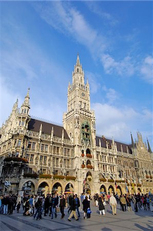 simsearch:700-03865654,k - Neues Rathaus (New Town Hall), Marienplatz, Munich, Bavaria (Bayern), Germany, Europe Stock Photo - Rights-Managed, Code: 841-03063043