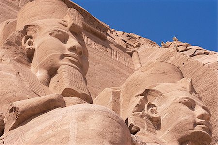 simsearch:841-03032736,k - Statues of Ramses II (Ramses the Great) outside his temple, Abu Simbel, UNESCO World Heritage Site, Nubia, Egypt, North Africa, Africa Stock Photo - Rights-Managed, Code: 841-03063299