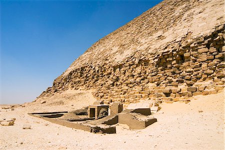 simsearch:841-02707443,k - Remains of Greek-Roman Temples at The Bent Pyramid at Dahshur, UNESCO World Heritage Site, near Cairo, Egypt, North Africa, Africa Stock Photo - Rights-Managed, Code: 841-03063644