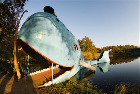 Blue Whale, Route 66, Oklahoma, United States of America, North America Stock Photo - Rights-Managed, Code: 841-03063926