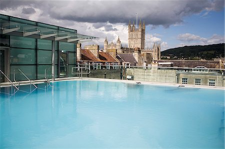 simsearch:841-03063991,k - Roof Top Pool in New Royal Bath, Thermae Bath Spa, Bath, Avon, England, United Kingdom, Europe Stock Photo - Rights-Managed, Code: 841-03063995