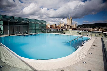 simsearch:841-03063991,k - Roof Top Pool in New Royal Bath, Thermae Bath Spa, Bath, Avon, England, United Kingdom, Europe Stock Photo - Rights-Managed, Code: 841-03063996