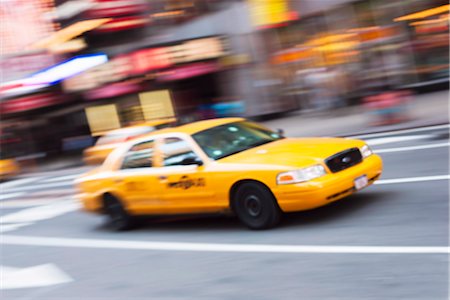 Taxi cabs in Times Square, Midtown, Manhattan, New York City, New York, United States of America, North America Foto de stock - Con derechos protegidos, Código: 841-03454433