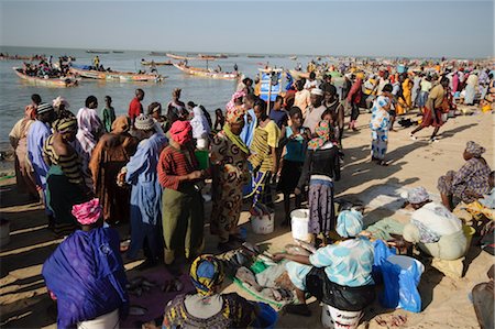 senegal - Mbour Fish Market, Mbour, Senegal, West Africa, Africa Stock Photo - Rights-Managed, Code: 841-03489721