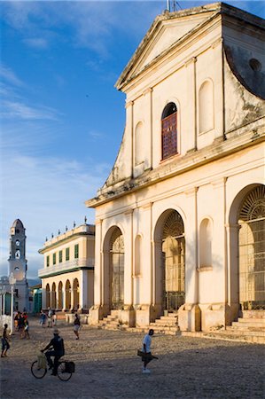 simsearch:841-03507904,k - The Iglesia Parroquial de la Santisima Trinidad (Holy Trinity church) in the cobblestoned Plaza Mayor, Trinidad, UNESCO World Heritage Site, Cuba, West Indies, Central America Stock Photo - Rights-Managed, Code: 841-03505044