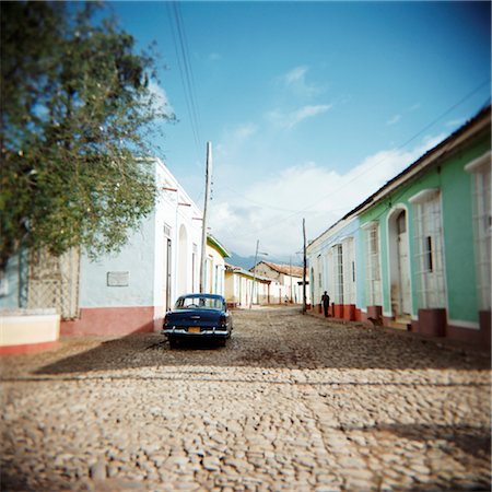 Street scene with colourful houses, Trinidad, Cuba, West Indies, Central America Stock Photo - Rights-Managed, Code: 841-03505218