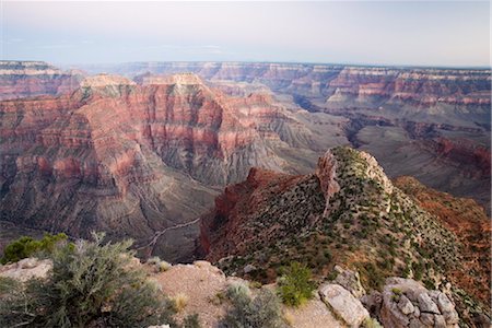 The view to the southeast from Point Sublime after sunset, North Rim, Grand Canyon National Park, UNESCO World Heritage Site, Arizona, United States of America, North America Stock Photo - Rights-Managed, Code: 841-03506087