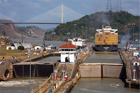 panamanian - Pedro Miguel Locks, Panama Canal, Panama, Central America Stock Photo - Rights-Managed, Code: 841-03507971