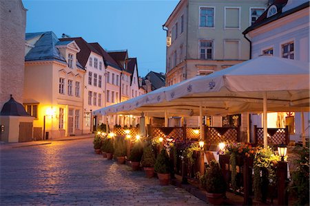 street scene night - Tallinn, Estonia, Baltic States, Europe Stock Photo - Rights-Managed, Code: 841-03502405