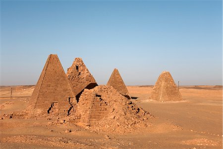 sudan - The pyramids at Jebel Barkal, used by Napatan Kings during the 3rd century BC, Karima, UNESCO World Heritage Site, Sudan, Africa Stock Photo - Rights-Managed, Code: 841-03502430