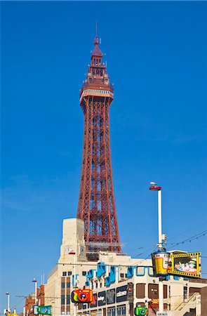 simsearch:841-07202520,k - Blackpool tower and illuminations during the day, Blackpool, Lancashire, England, United Kingdom, Europe Stock Photo - Rights-Managed, Code: 841-03517209