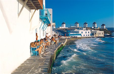 Little Venice, Mykonos, Cyclades, Greek Islands, Greece, Europe Stock Photo - Rights-Managed, Code: 841-03518397